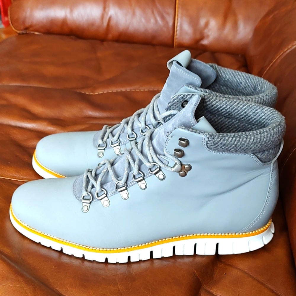 Cole Haan C27841 Water Resistant Zerogrand Grey Boots OS Chukka Sz 12